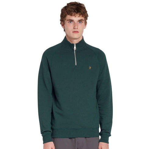 Farah Jim Half Zip Sweater Wine